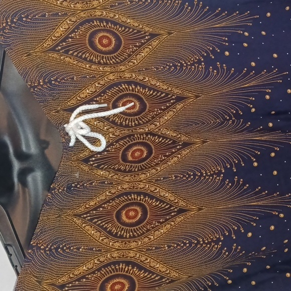 Urban CoCo Boho Feather Floral Harem Yoga Pants Sz XL NWT, 32.5" Wst, 33" Inseam - Picture 3 of 8